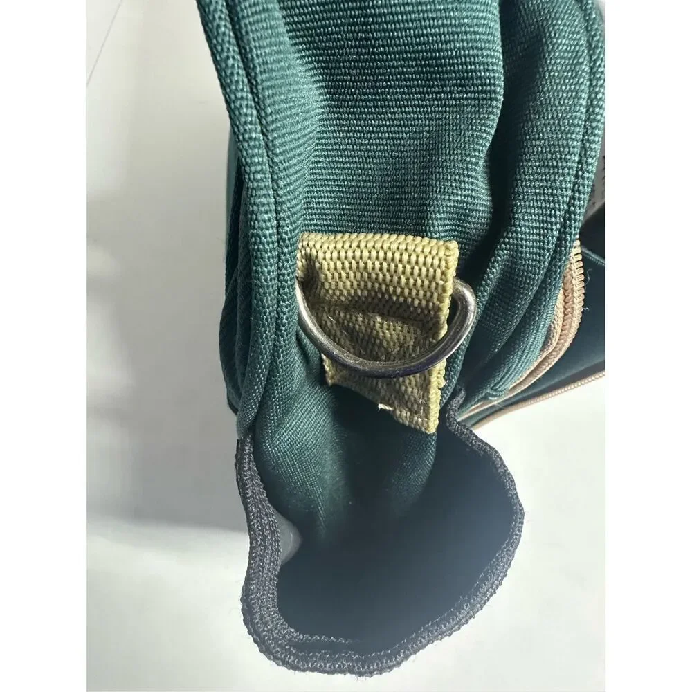 Travelin' Tales by Just Bepaws Pet Travel Bag Green Brown Tan 15
